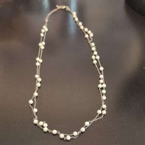 Lia Sophia Elegant Pearl Beaded Necklace